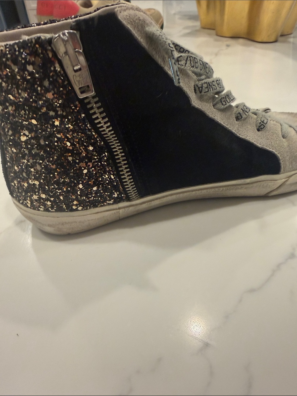 Golden Goose Hightop Sneakers Size 38 - Picture 5 of 6